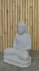  Product image 2 of the product “Seated Buddha made of Riverstone in Dhyana position - gesture of meditation, 58cm height, natural ”